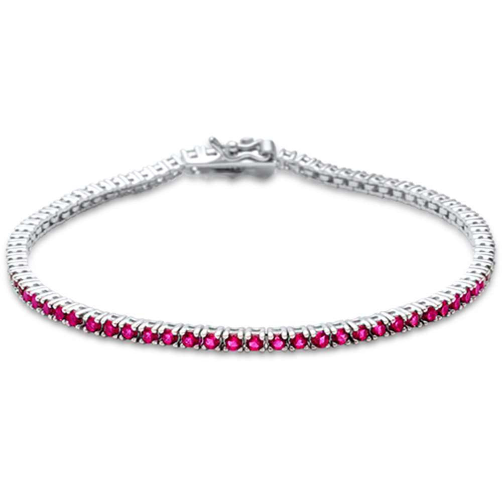 Ruby Bracelet in 14K White Gold 1.67 CT