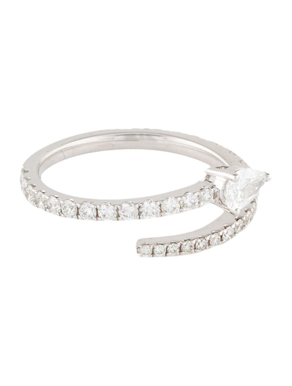 Anillo En Oro Blanco De 18K Con Diamante 0.25 Ct