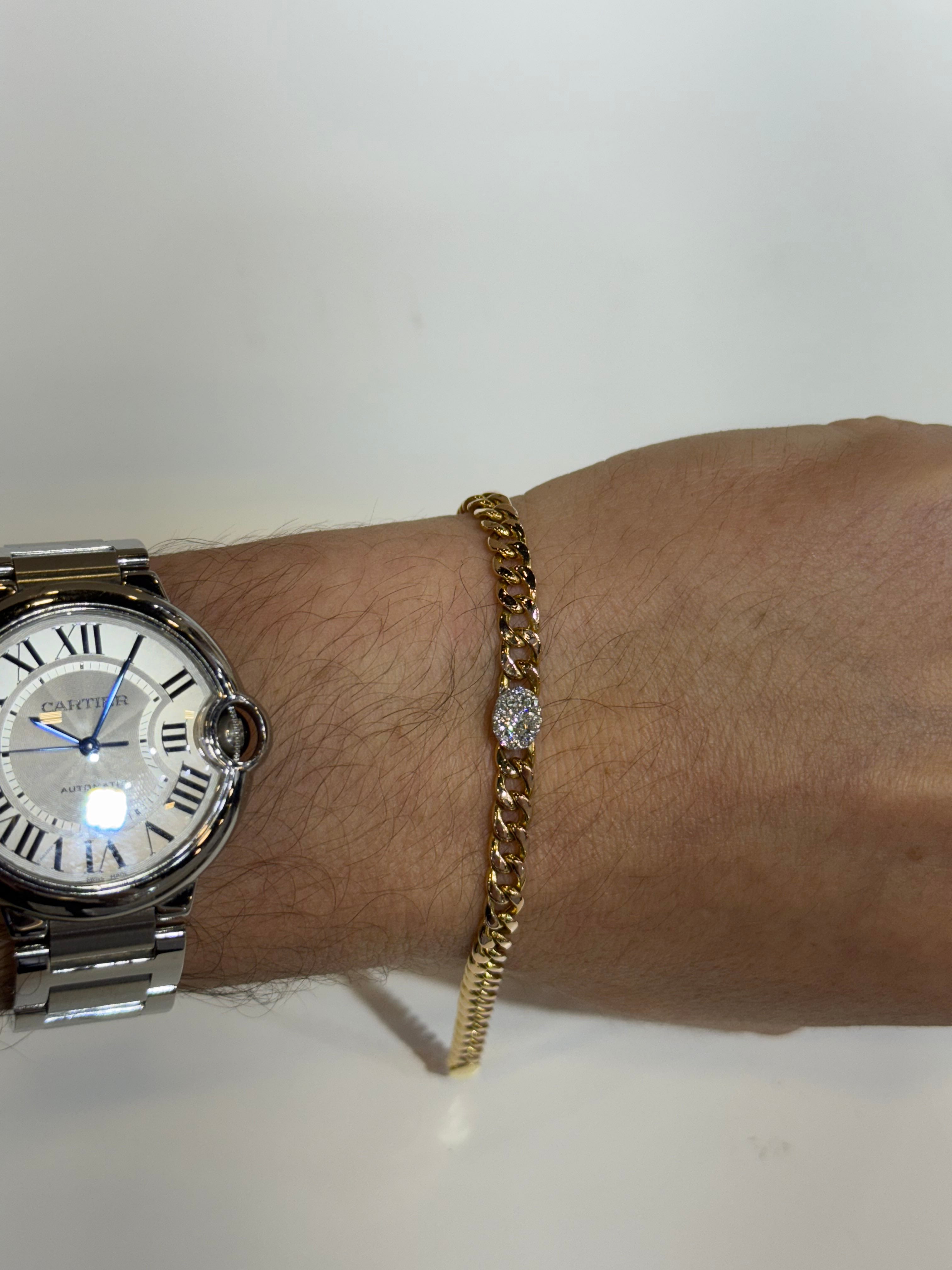 de Oro Amarillo 14K con Diamante
