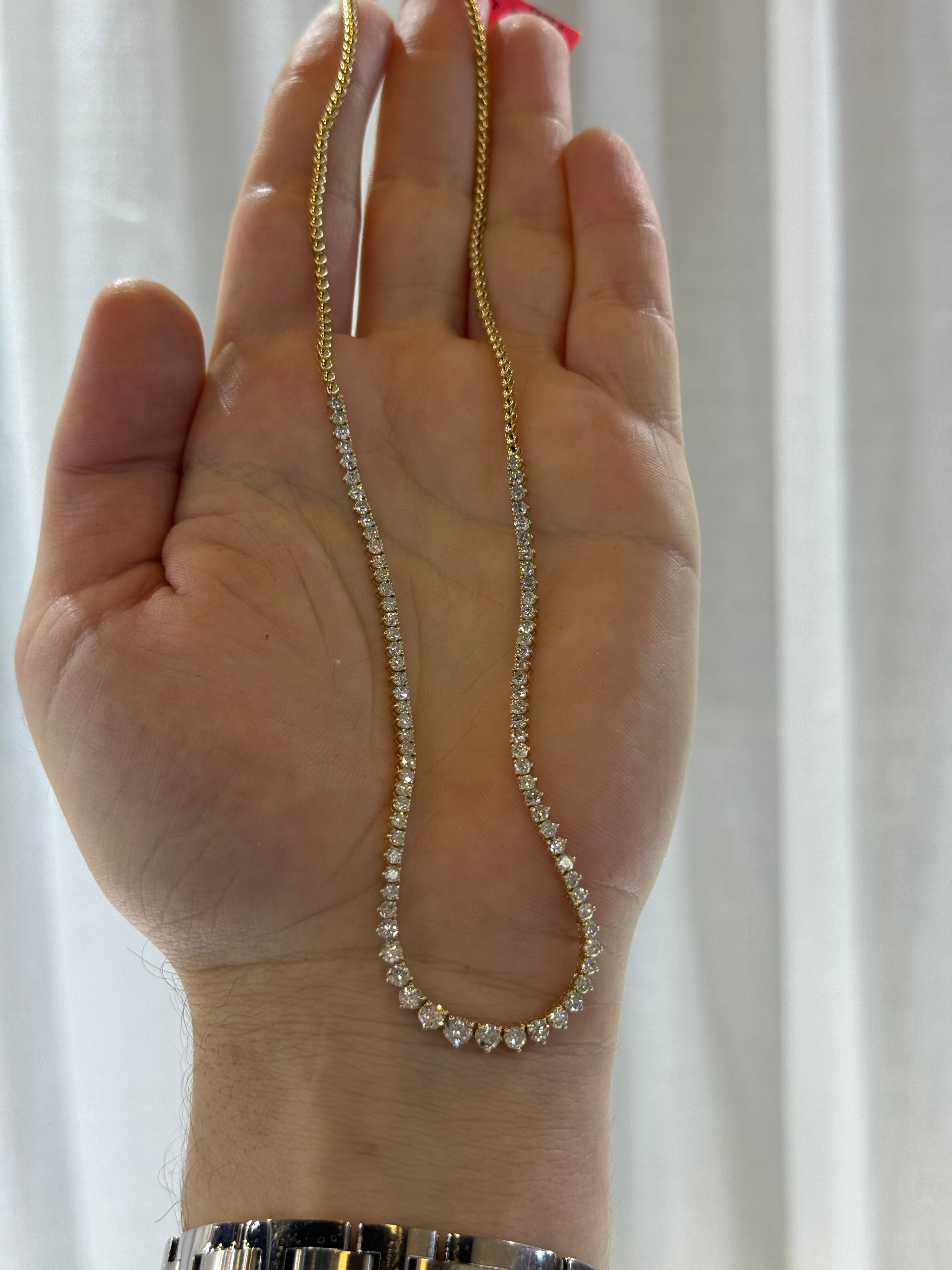 Collar de Oro Amarillo 14K con Diamante