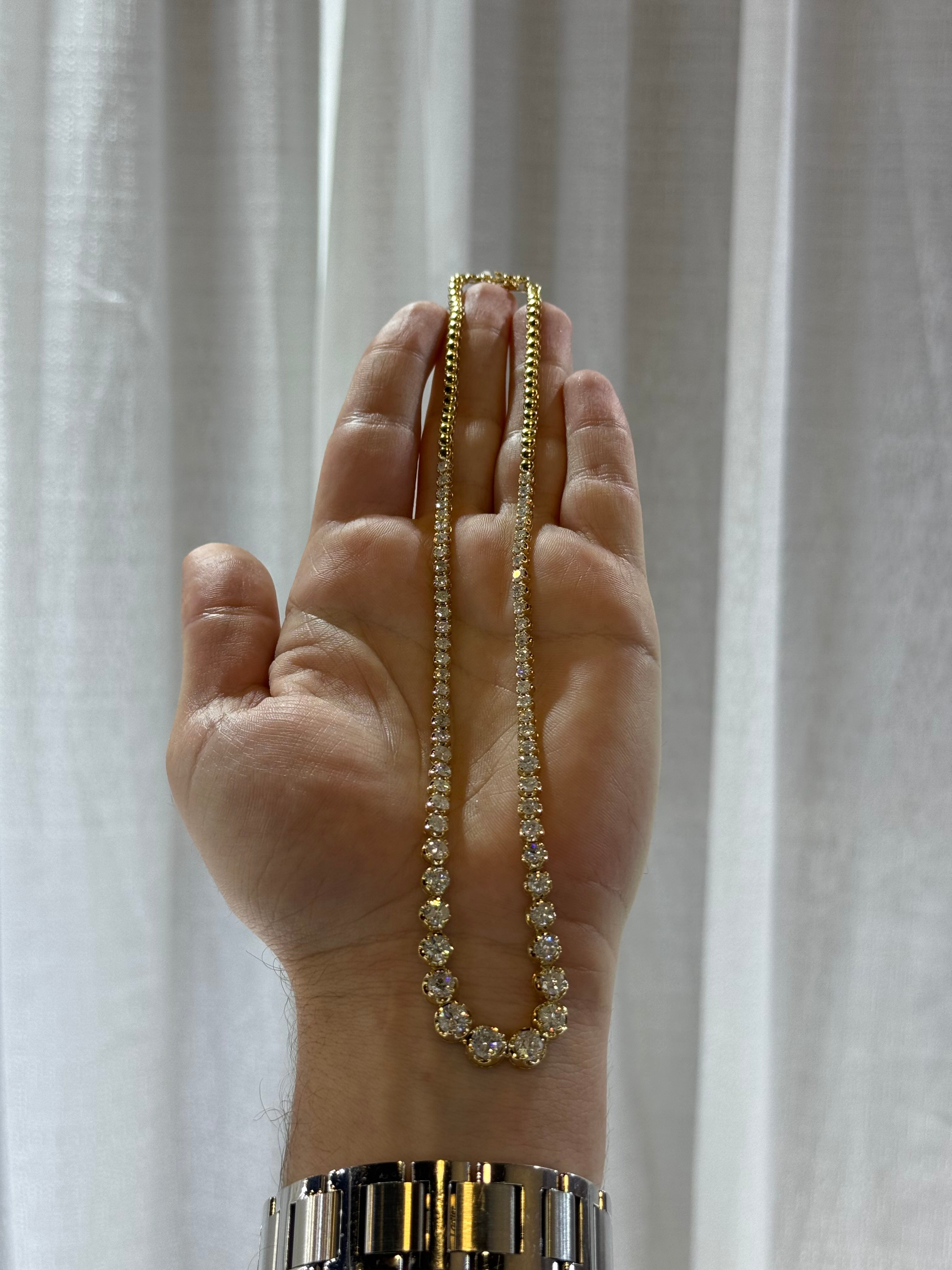 Collar de Oro Amarillo 14K con Diamante
