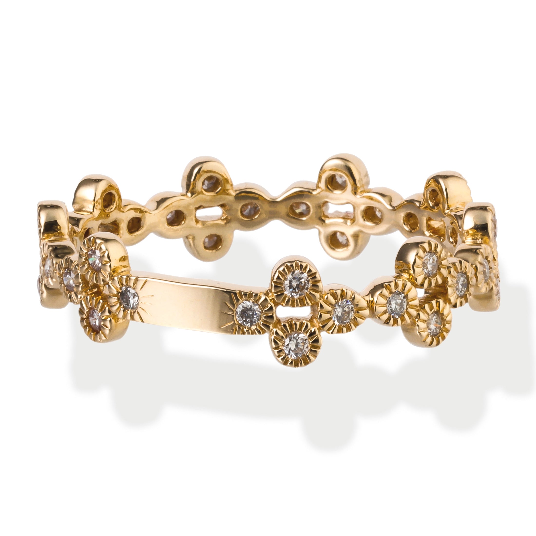 Anillo Milgrain De Diamantes, 0.23 CT