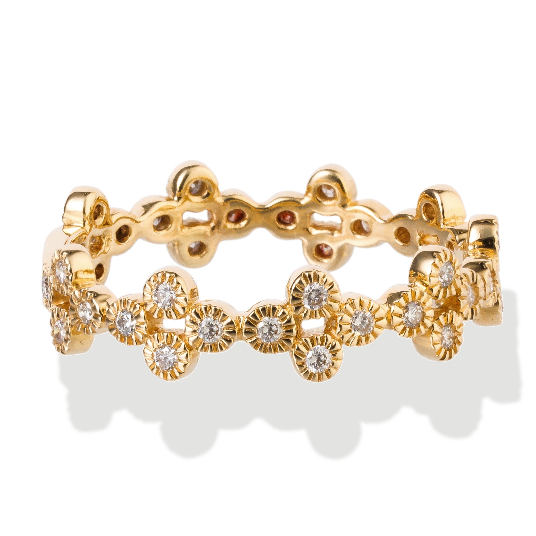Anillo Milgrain De Diamantes, 0.23 CT