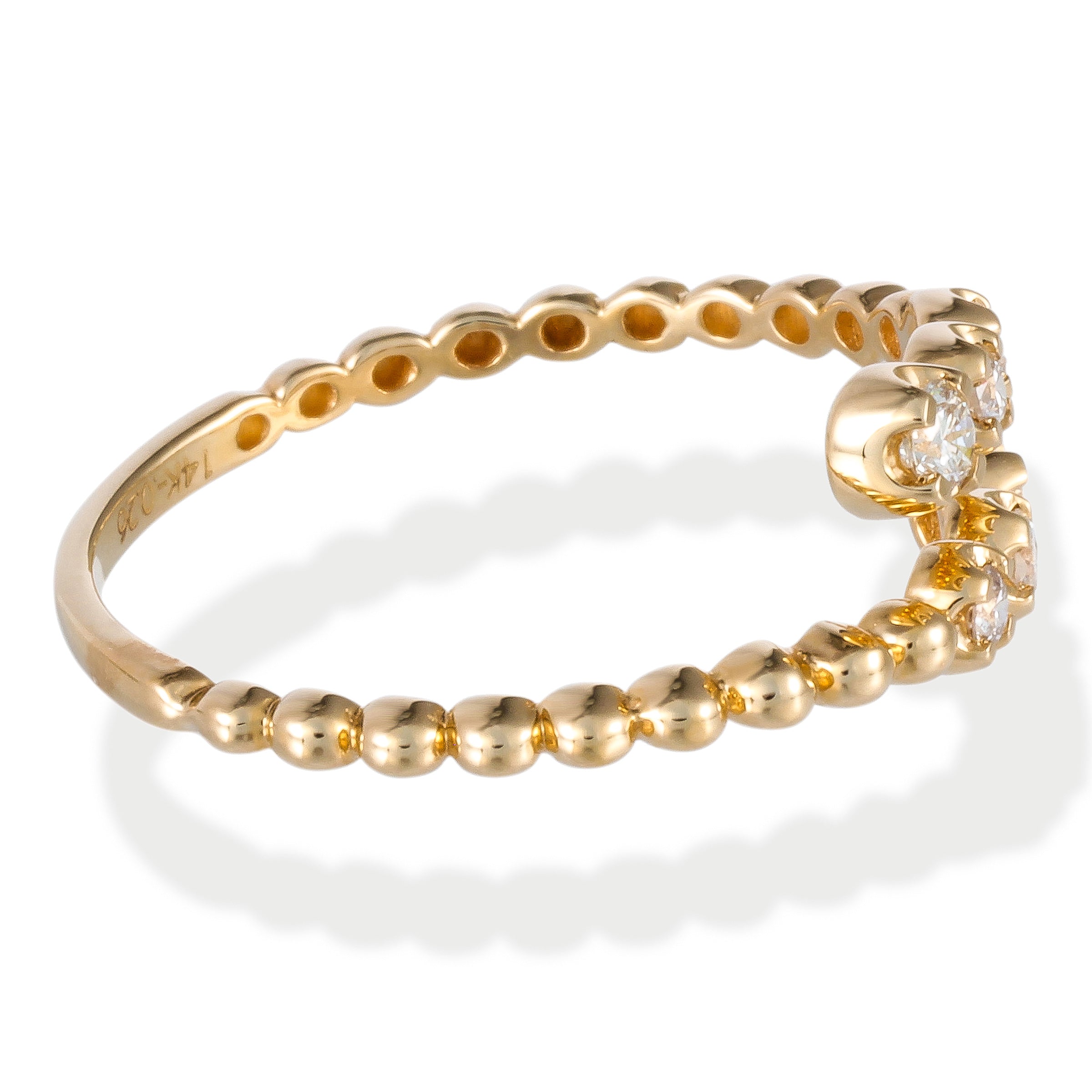 Anillo De Diamantes 0.26 Ct.