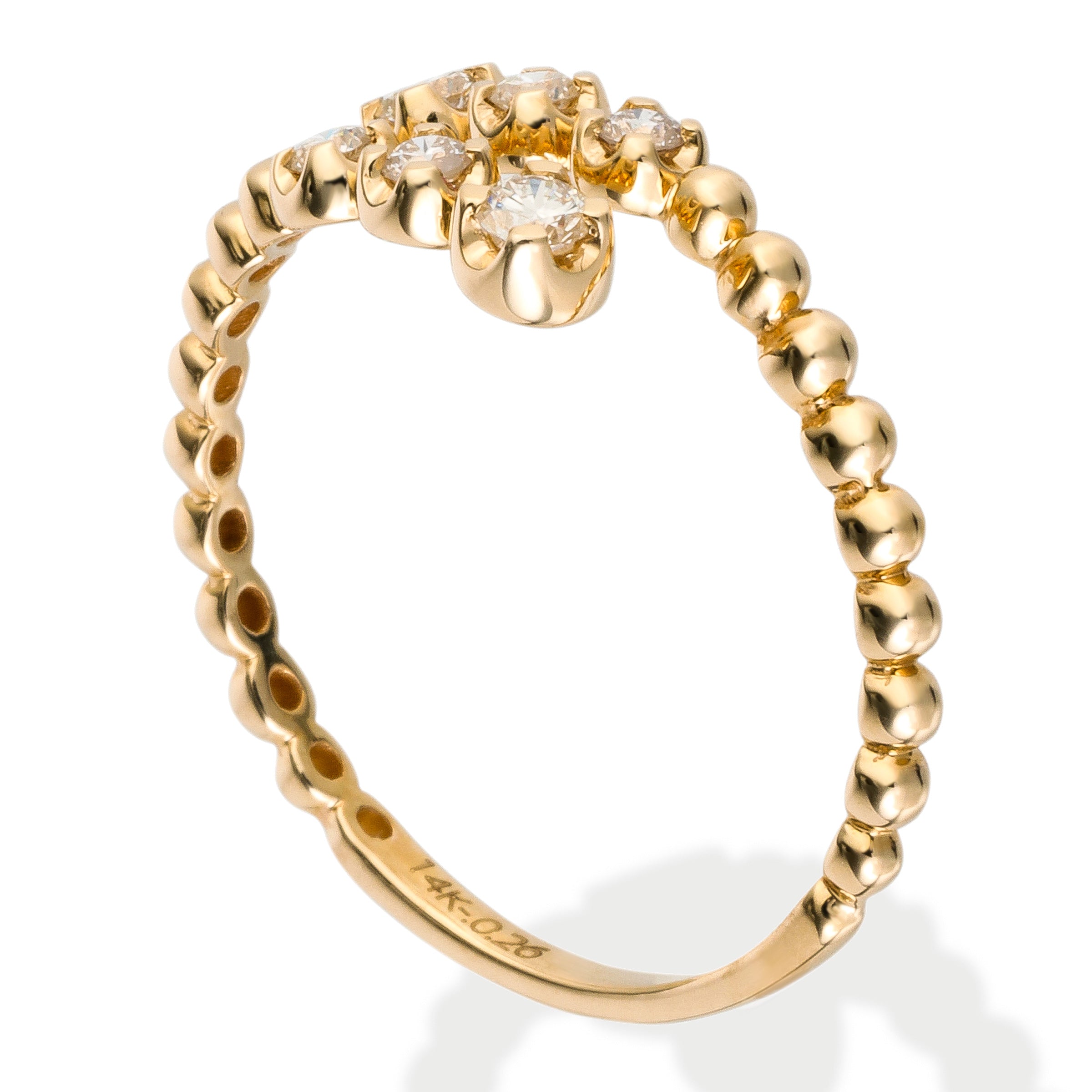 Anillo De Diamantes 0.26 Ct.