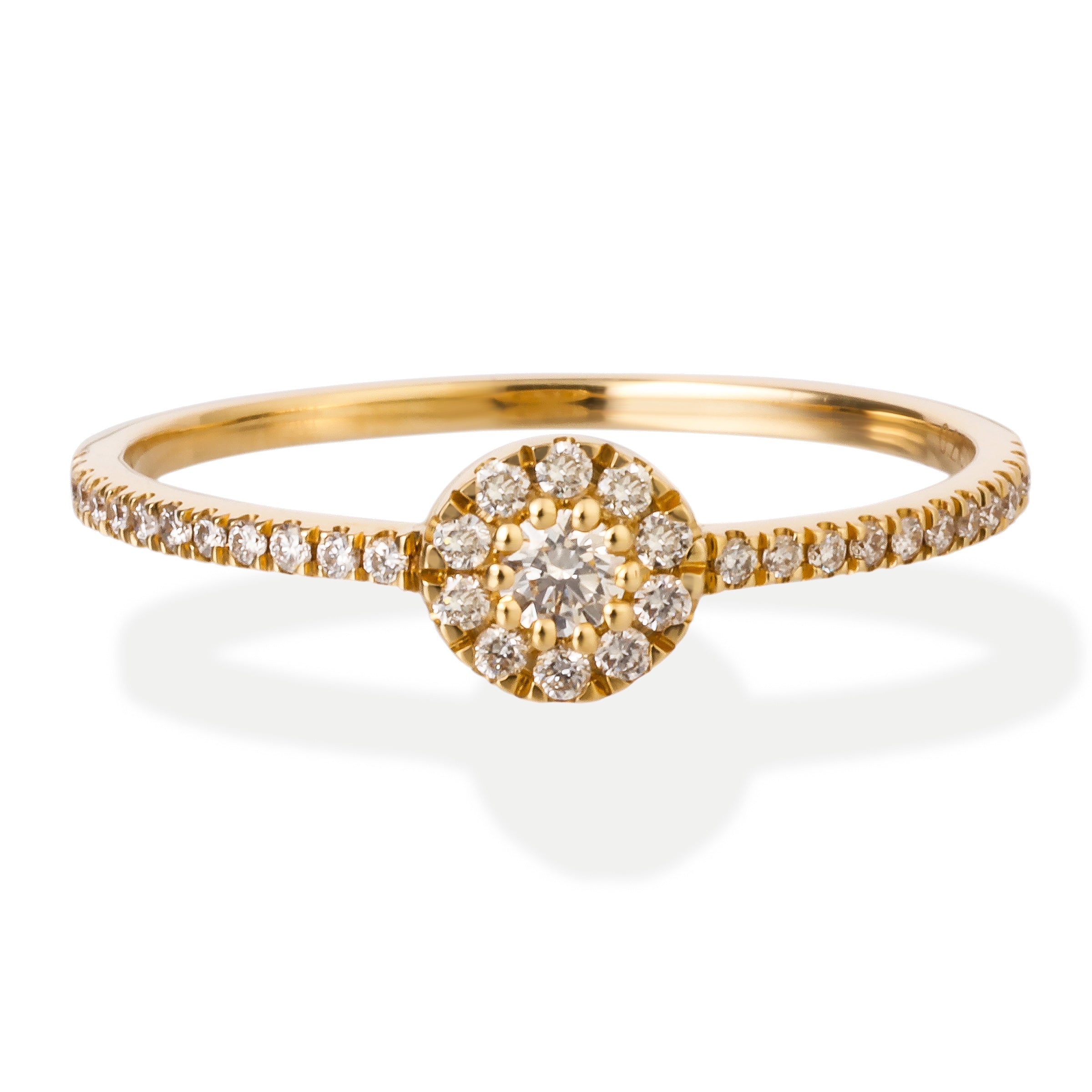 Anillo De Diamantes De 14K 0.21 Ct.