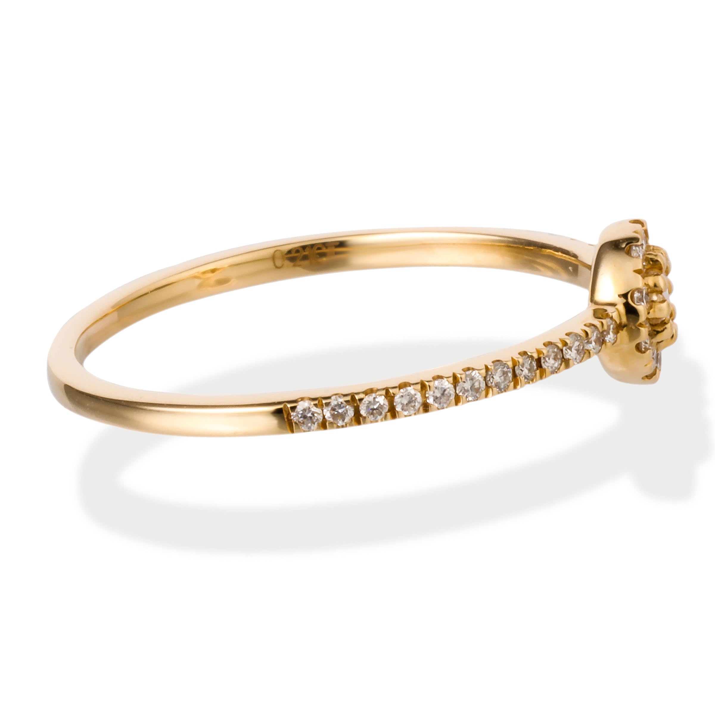 Anillo De Diamantes De 14K 0.21 Ct.