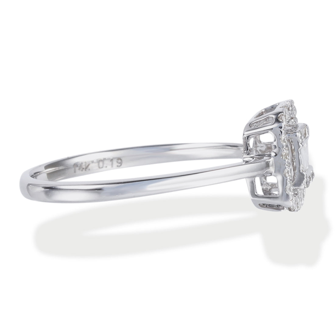 Anillo Diamantes Redondo / Cojín, 0.32 CT