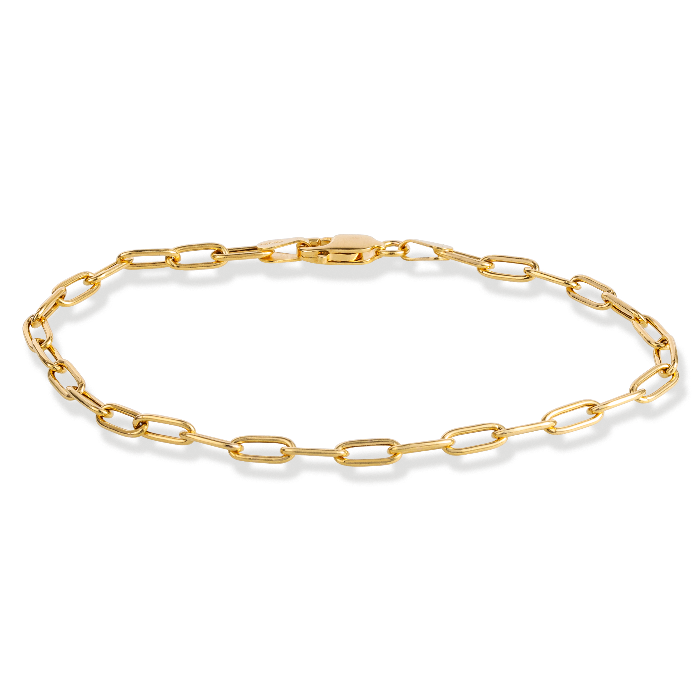 Pulsera Redonda De Oro De 14Kt