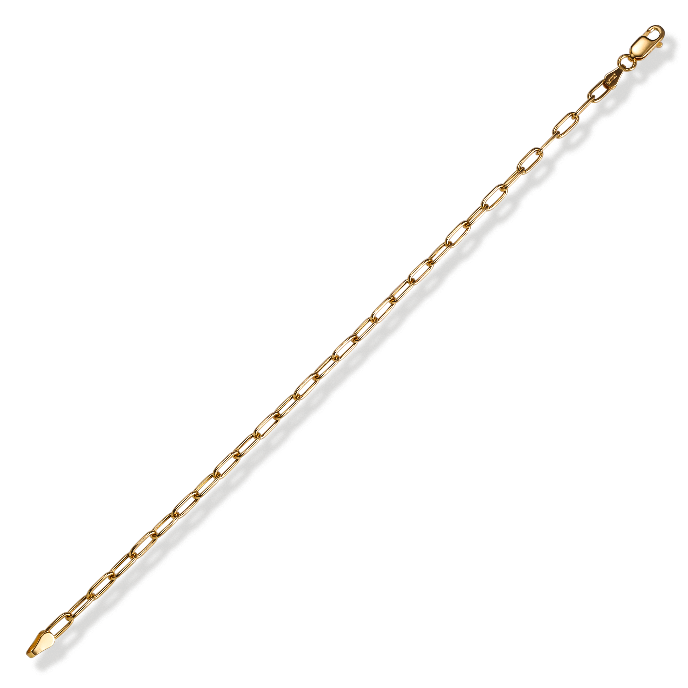 Pulsera Redonda De Oro De 14Kt