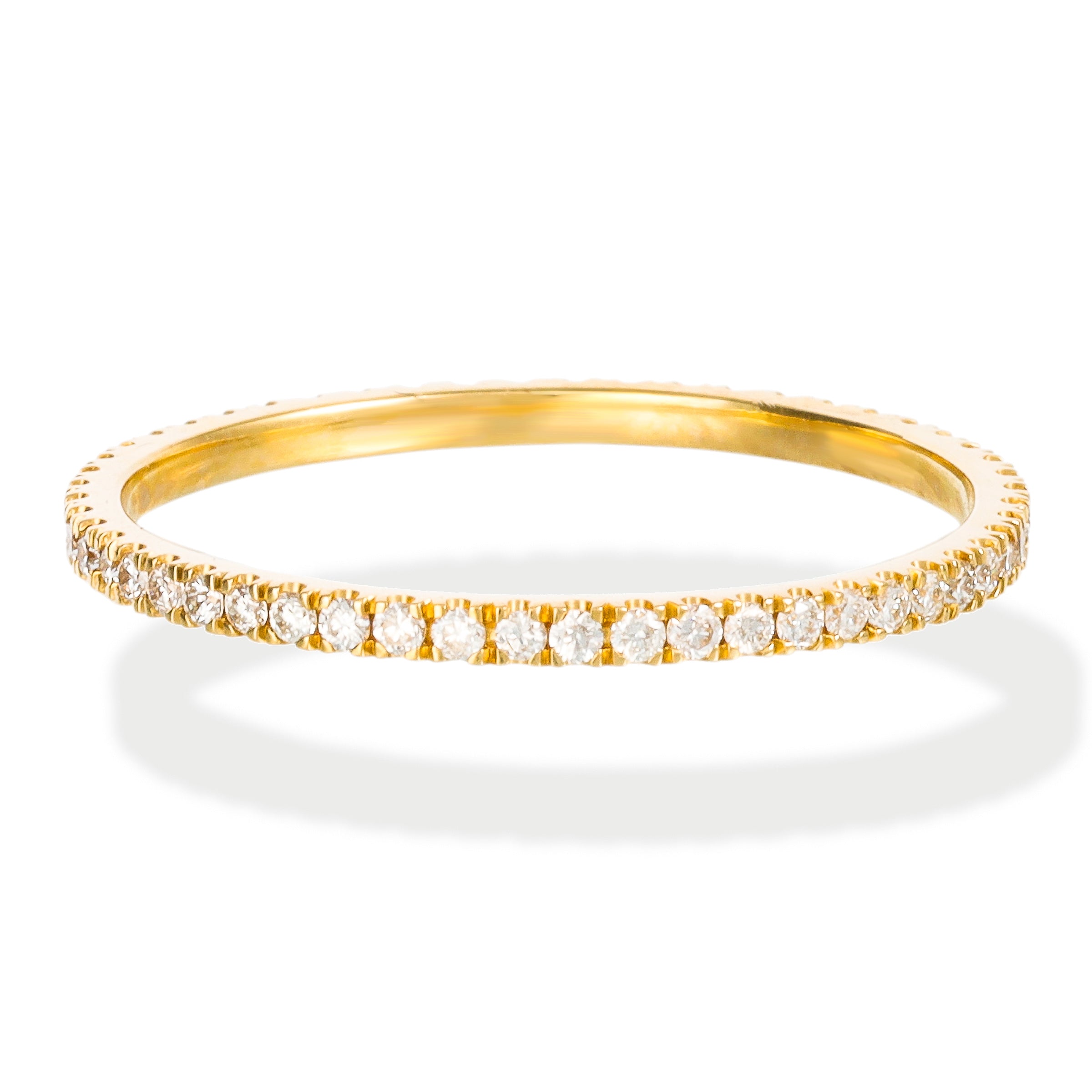 Anillo De Eternidad De Oro Amarillo De 14Kt 0.39 Ct.
