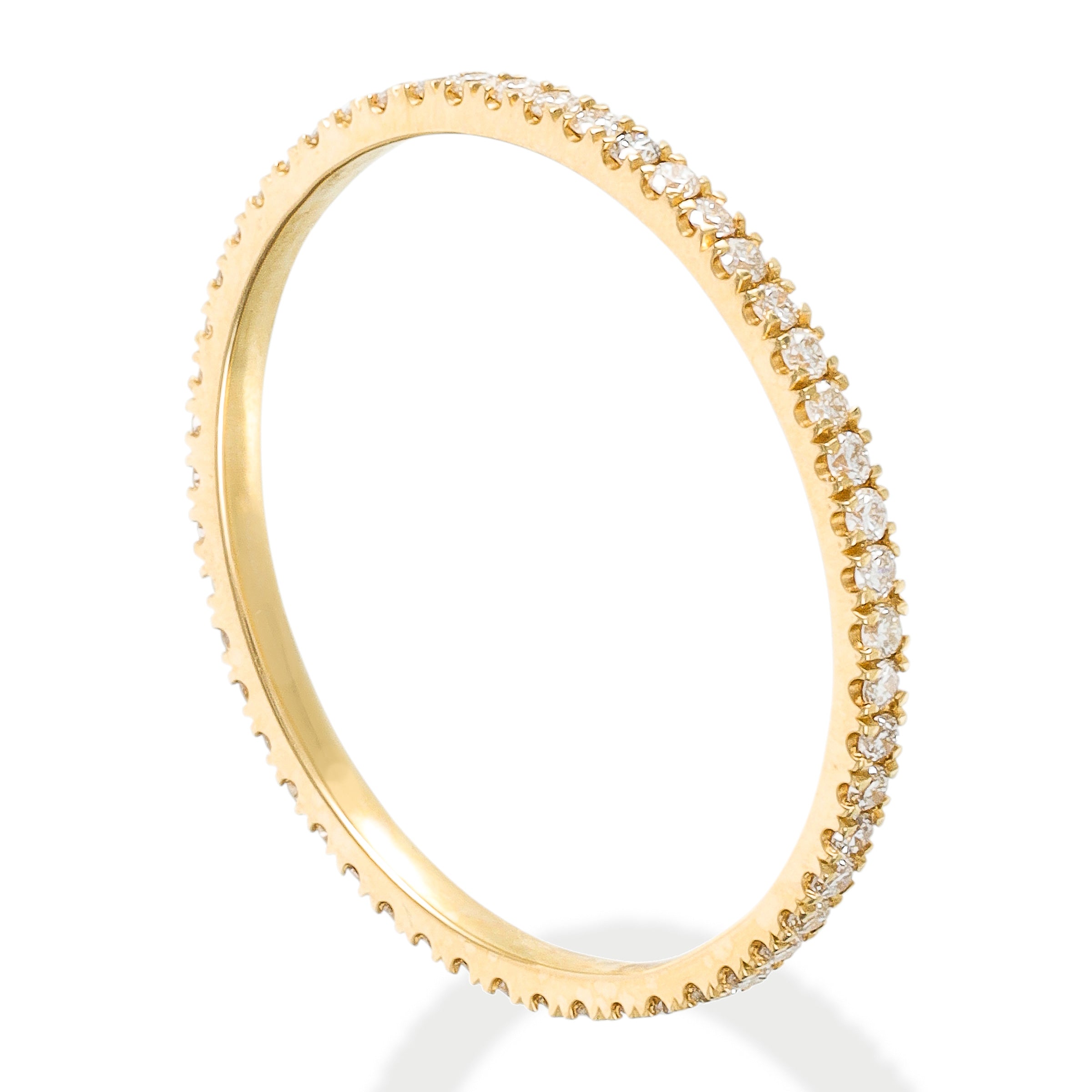 Anillo De Eternidad De Oro Amarillo De 14Kt 0.39 Ct.