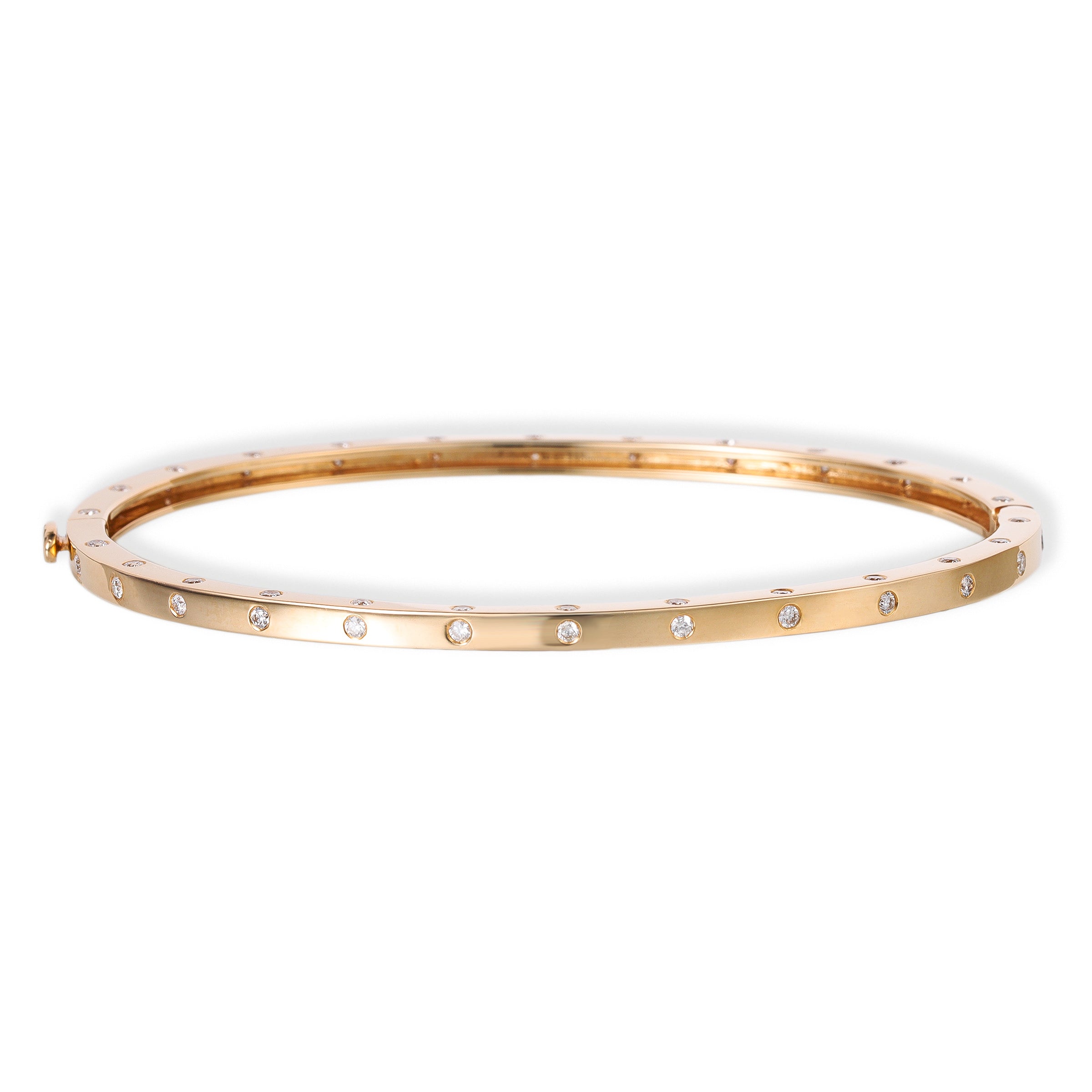 Brazalete De Diamantes De Oro Amarillo De 14K 0.87 Ct.