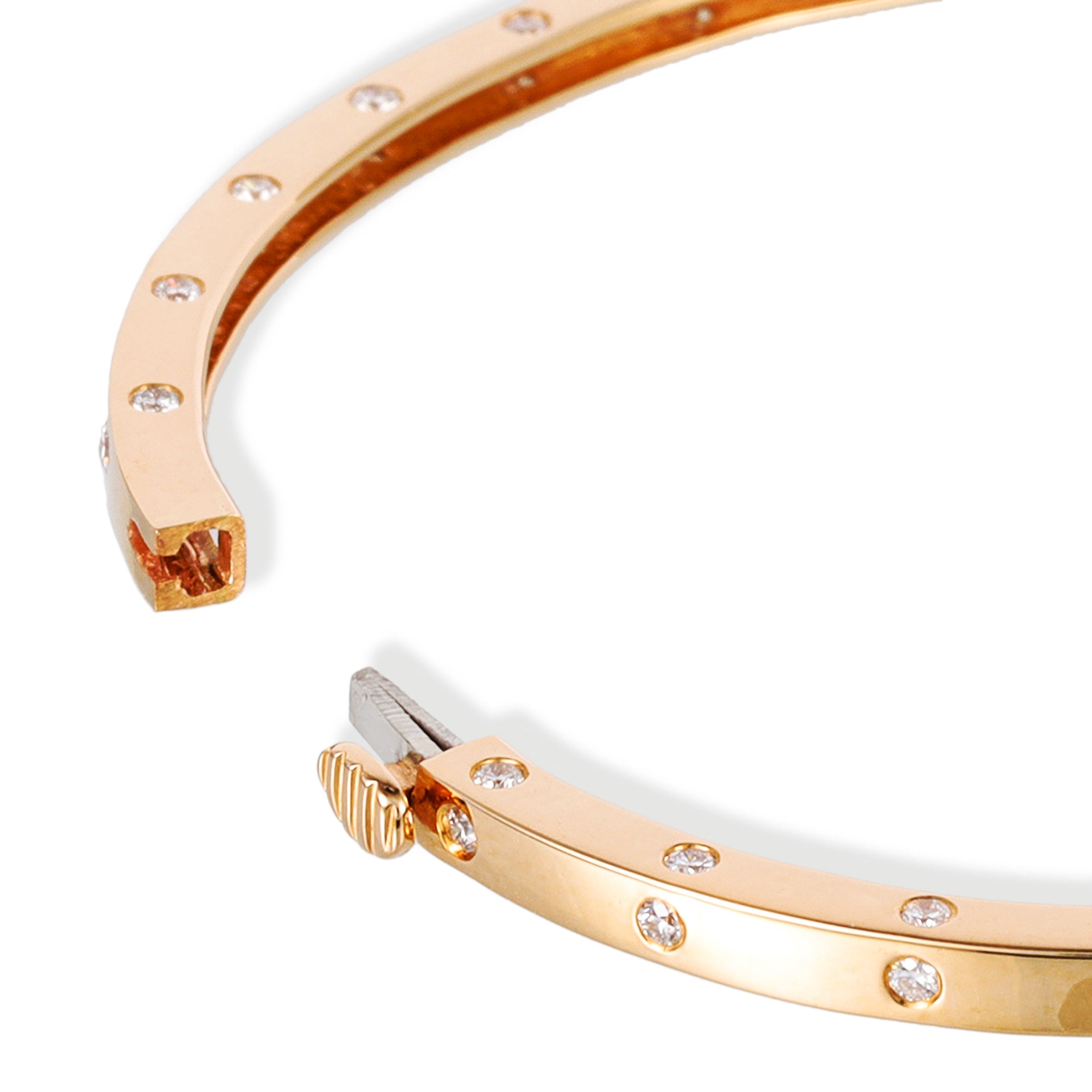 Brazalete De Diamantes De Oro Amarillo De 14K 0.87 Ct.