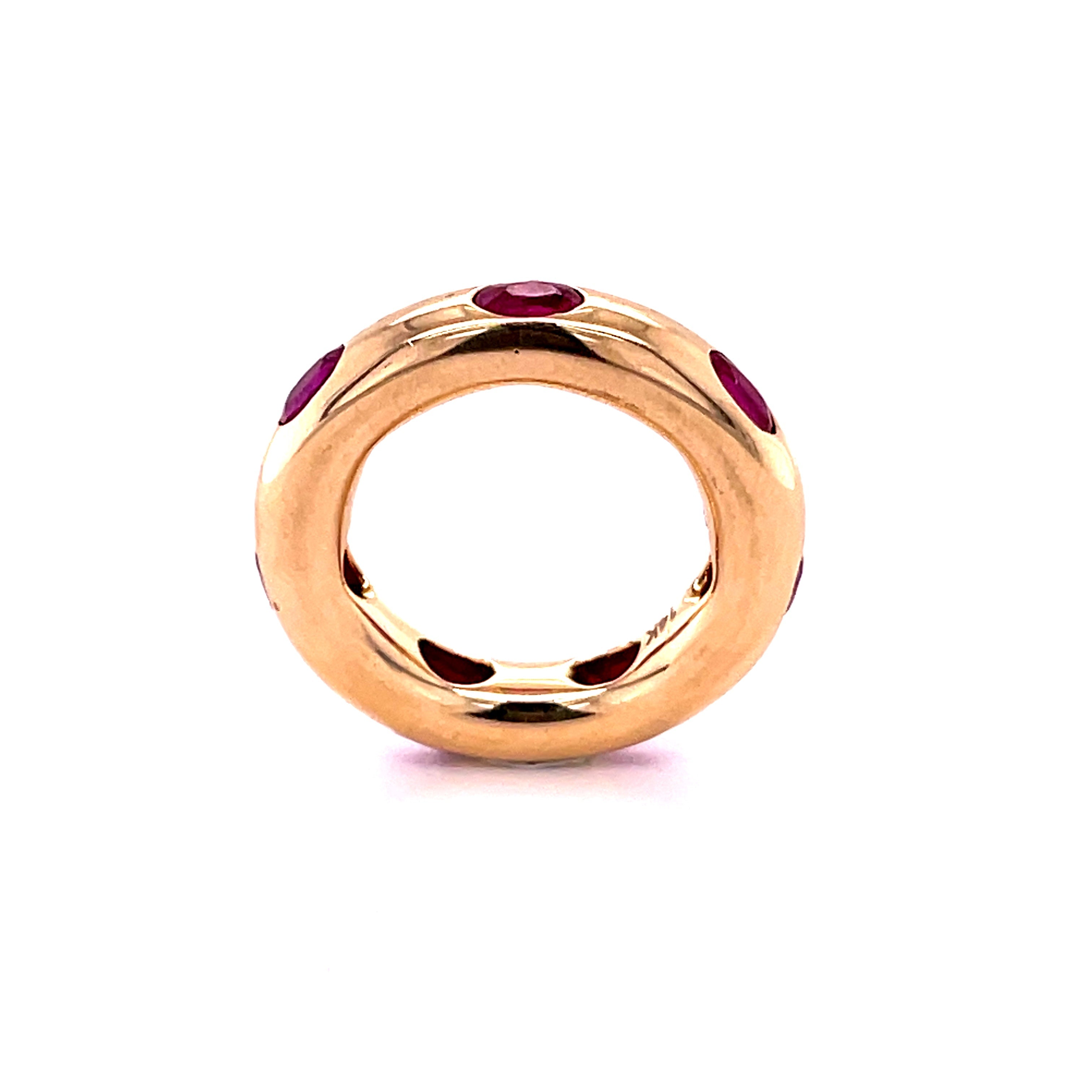 Anillo Rubí Oro Amarillo De 14Kt 2.03 Ct.