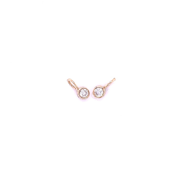 Colgante De Diamantes En Oro Amarillo De 14K 0.07 Ct.