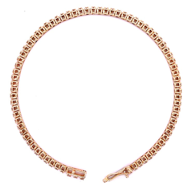 Pulsera Tennis de Diamante 1.02 CT. en Oro Amarillo de 14K