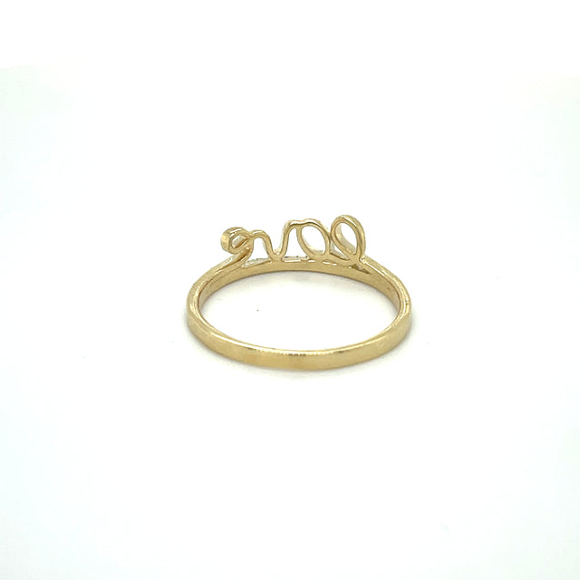 Anillo De Amor De Diamantes 0.08 Ct.