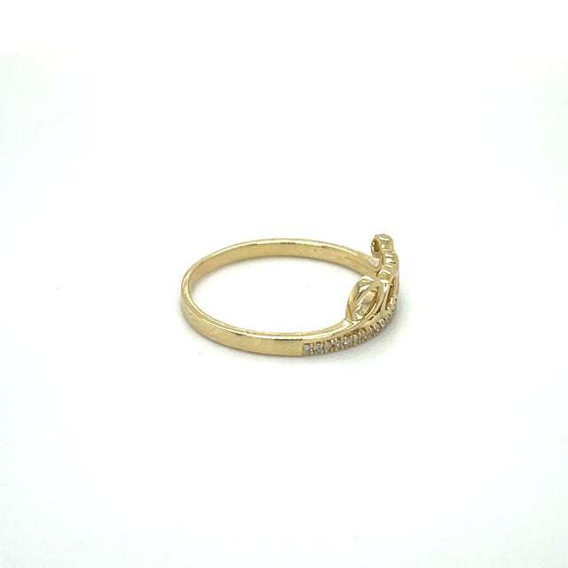 Anillo De Amor De Diamantes 0.08 Ct.