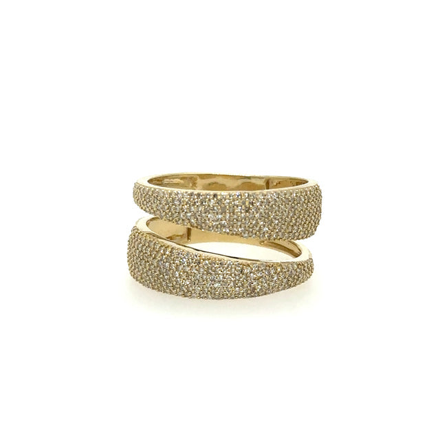 Anillo De Oro Amarillo Con Diamantes 0.61 Ct.