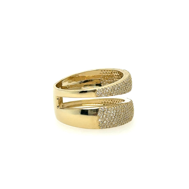 Anillo De Oro Amarillo Con Diamantes 0.61 Ct.