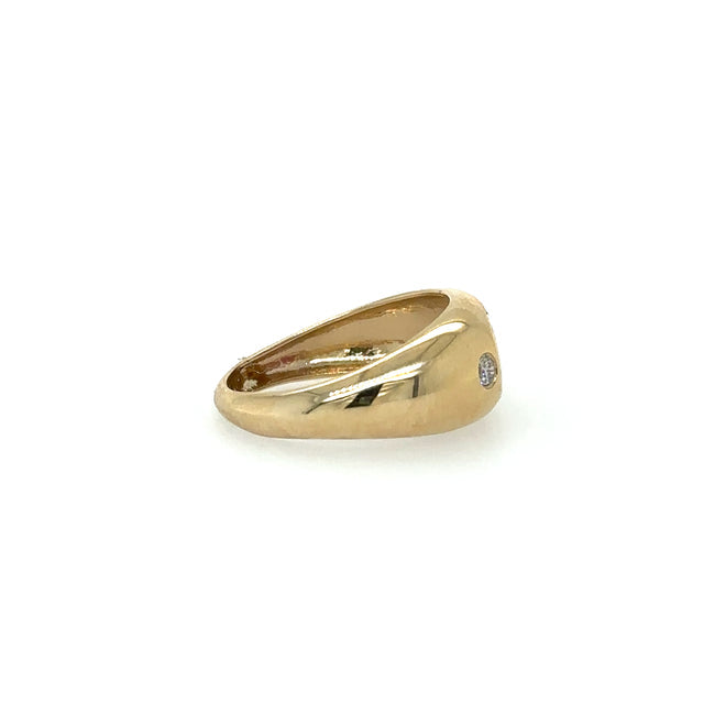 Anillo De Oro Amarillo De 14K Con Rubí Y Diamantes 1.7 TCW.