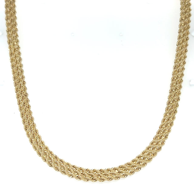 Collar De Oro Amarillo De 14Kt De 18"  8.50 G