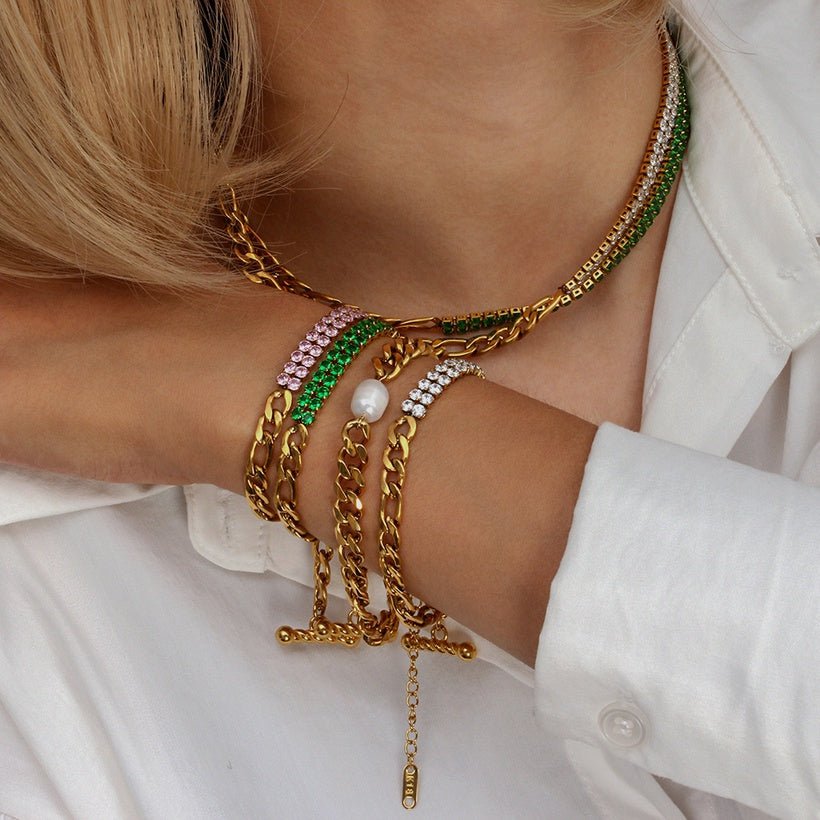 SANTORINI-COLLAR BLANCO