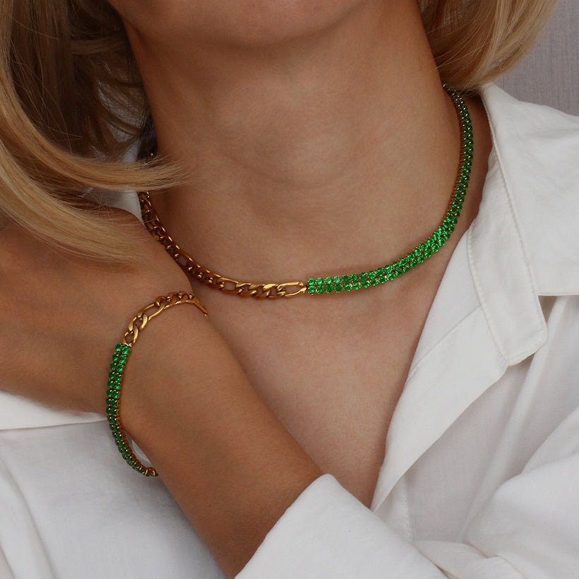 SANTORINI-COLLAR ROSA